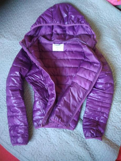 Leskla fialova bundicka, terranova,xs