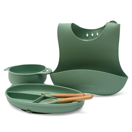 Detská silikónová jedálenská súprava new baby, 