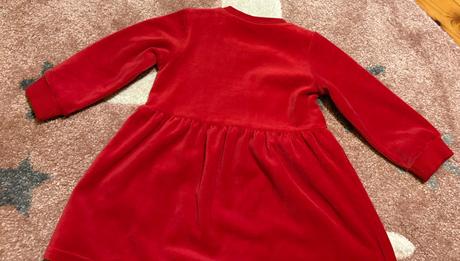 Pekne zamatove nenosene saty, h&m,86