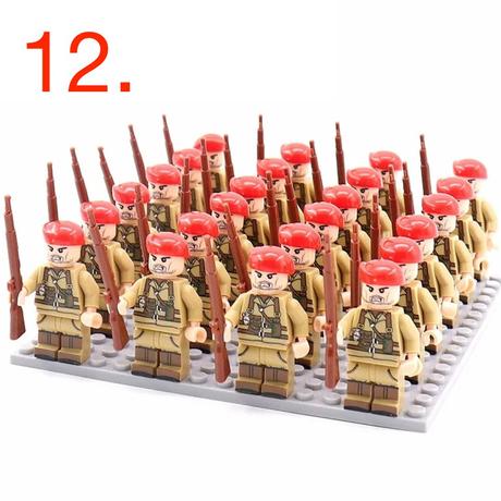 Figúrky vojakov (24ks) + zbrane, nové, nehrané, 