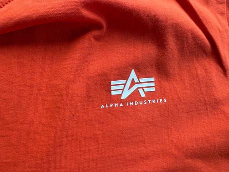 Oranžové tricko alpha industries, xl