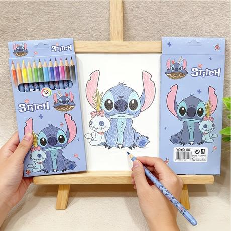 Pastelky 12ks lilo a stitch - skladom, obx-2,