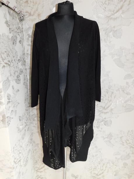 Karen millen luxusny azurovy kardigan, 38