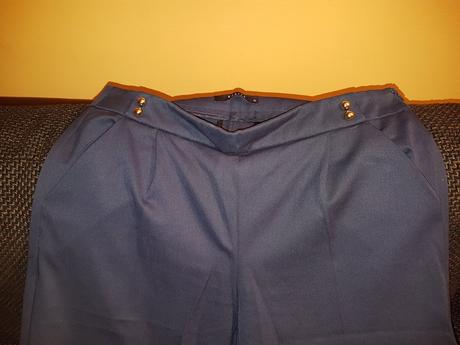 Modre nohavice so sirokymi sarami, mohito,36