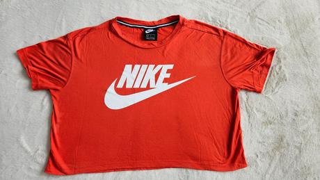 Nike, dámsky croptop, červený, vel. l, nike,l