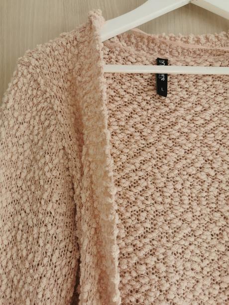 Mäkký ružový cardigan, takko,l