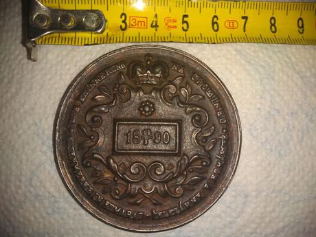 Medaila - knieža vilem a eliška z hanau, 