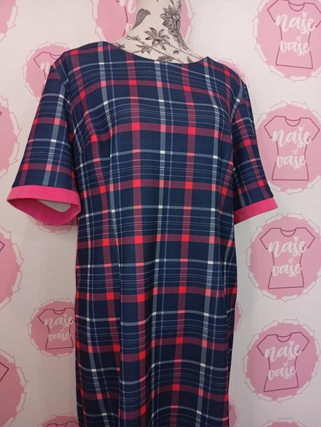 Šaty kockovane 44/46, 44