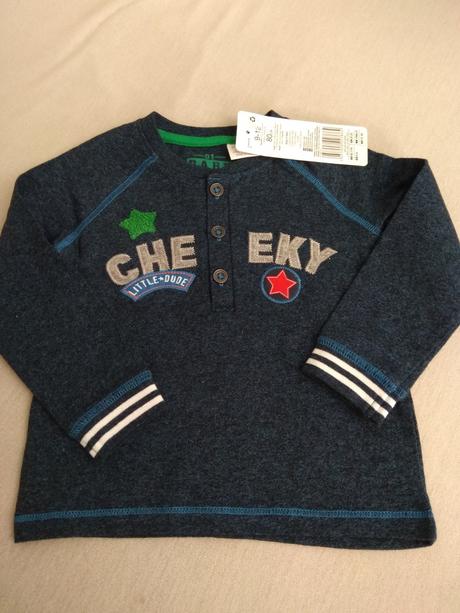 Tričko s dlhým rukávom, f&f,80