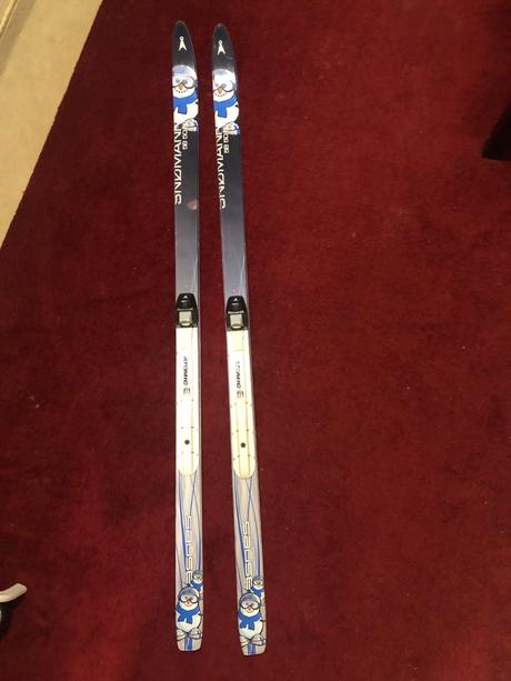 Bezky pre deti vel 125 cm, atomic