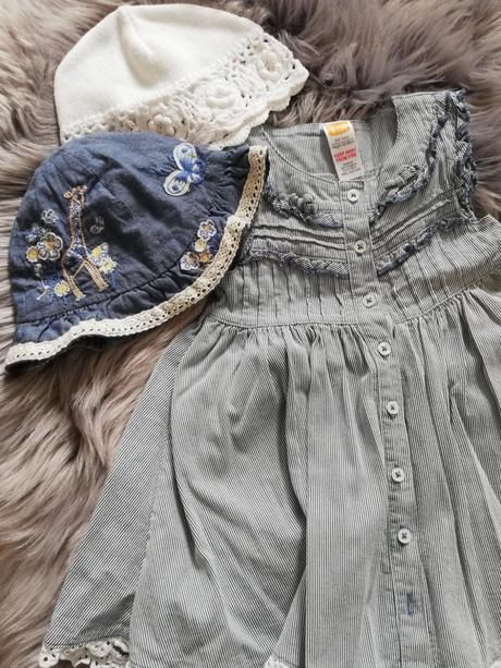 Šaty maxi s klobúčikom, mini mode,68