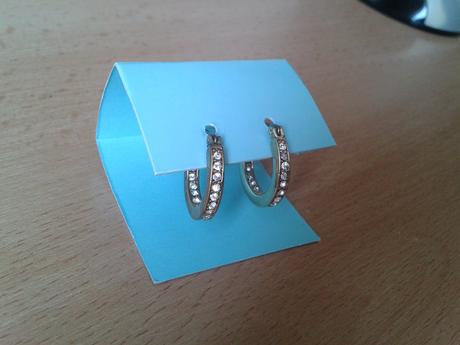 Pozlátené kruhové náušnice, 