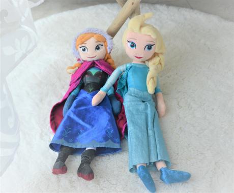 Plyšová anna+elsa-frozen, 
