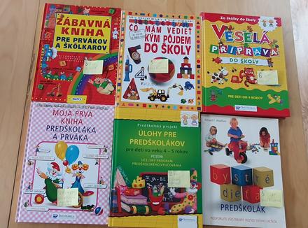 Knihy predskolak 6 ks,