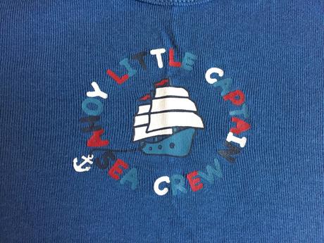 Modré námornícke body lupilu dlhý rukáv, lupilu,86