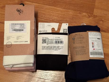 6 hrubších pančúch 146-152, calzedonia,146