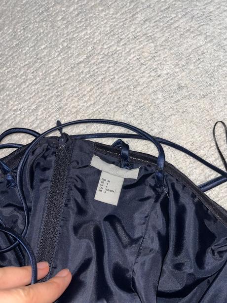 Saténové šaty h&m, h&m,xs