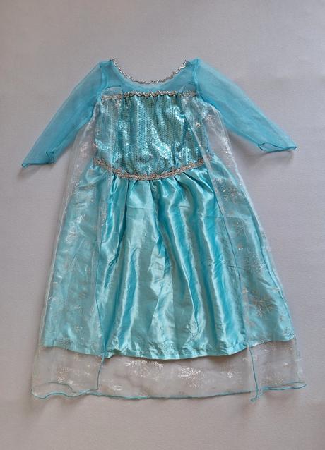 Elsa frozen karnevalové šaty s vlečkou veľ. 98-104, 