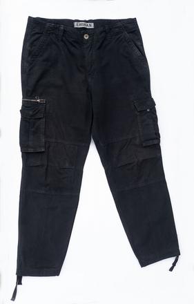 Bavlnené čierne kapsáče, xl