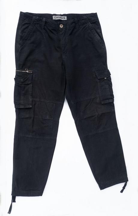 Bavlnené čierne kapsáče, xl