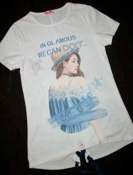 Trendy predĺžené tričko - veľ. 146/152, 146