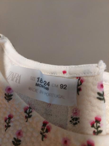 Šaty s krátkym rukávom zara, zara,92