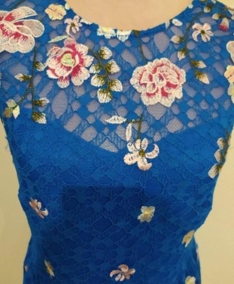 Šaty z vyšivanej krajky, orsay,m