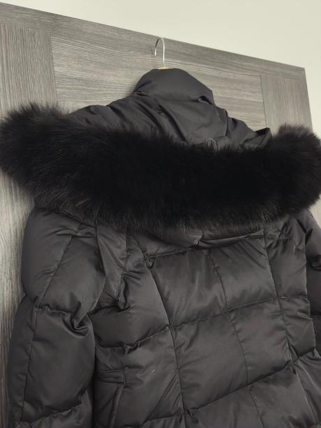 Luxusna talianska zimna bunda s pravou kozusinou, m
