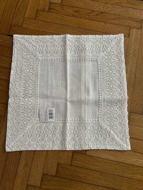 Obliečka na vankúš s čipkou, šírka (cm): 40,dĺžka (cm): 40