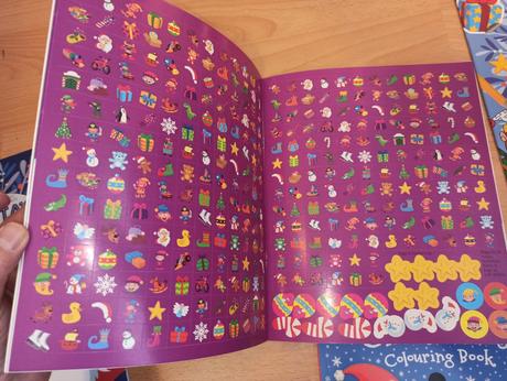 First christmas sticker activity colouring book, 