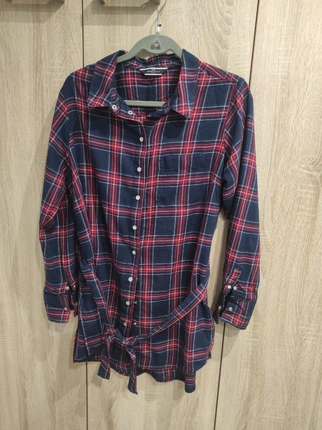 Dlhá tenká karovana košeľa, tcm,42