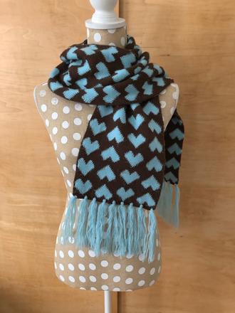 Review srdiečkový šál, review,xl