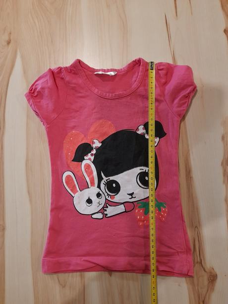 Ružové tričko s dievčatkom, 98