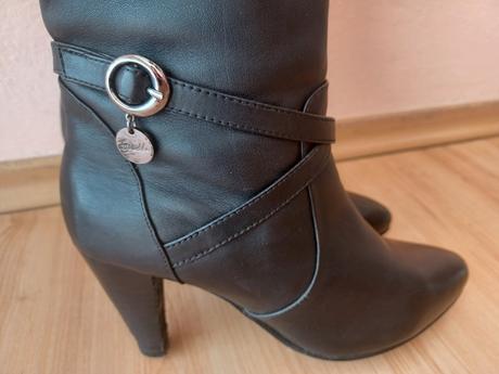 Čierne kožené čižmy, 37