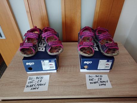 Dievčenské športové sandále zn.bejo veľ.28, 28