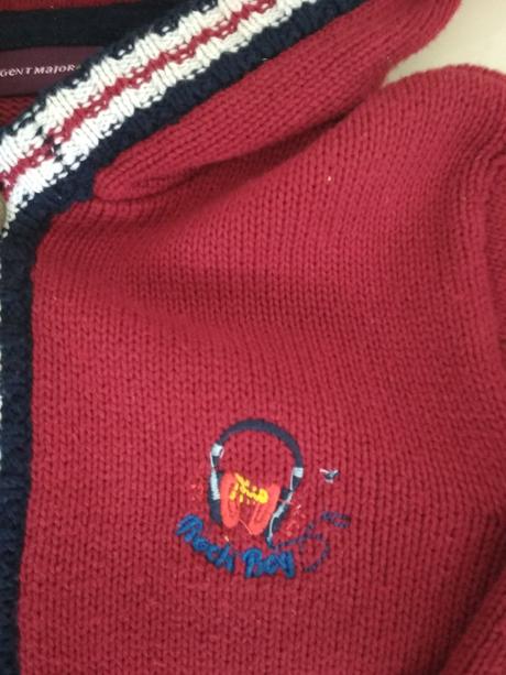 Chlapčenský svetrík s kapucňou, sergent major,98