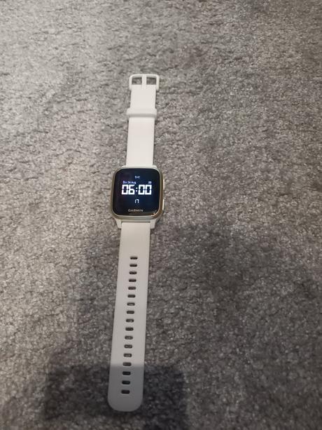 Hodinky garmin venu sq, lightgold/white band, garmin