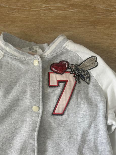 Tepláková bundička na cvoky, h&m,146
