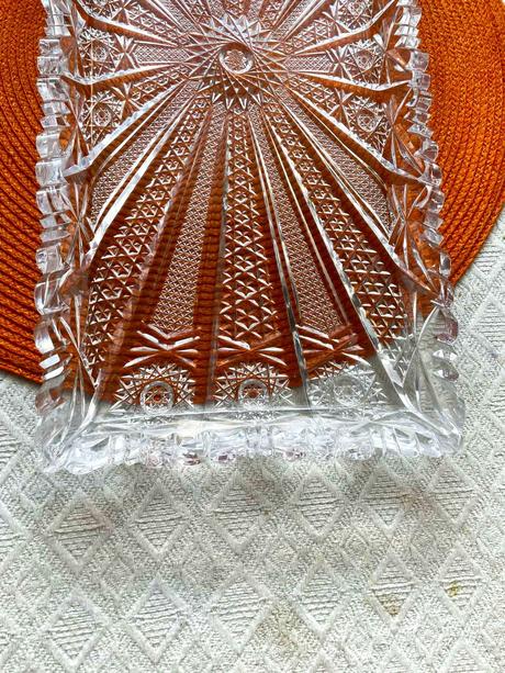 Kryštálová tácka - bohemia,