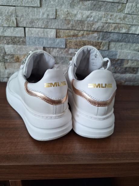 Méliné biele kožené tenisky vel.36, 36