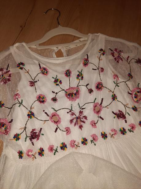 Transparentne saty s kvetmi, zara,134