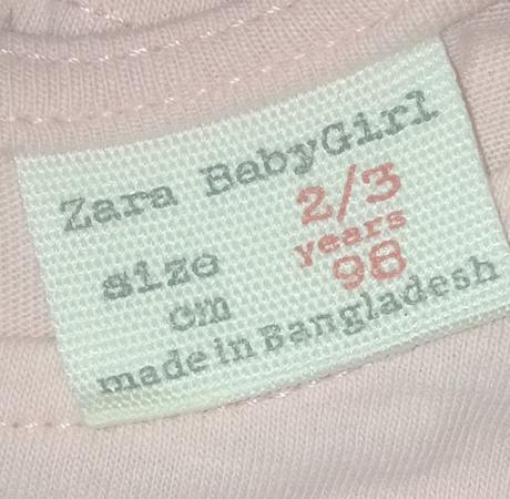 Dievčenské tričko s volánikom a potlačou (2-3 r.), zara,98