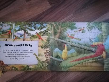 Puzzle kniha s dinosaura i, 