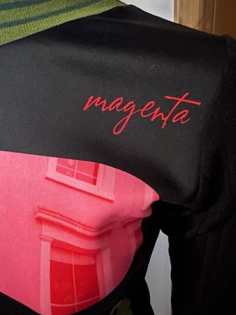 Čierny top s farebným vzorom zn. magenta, l / m