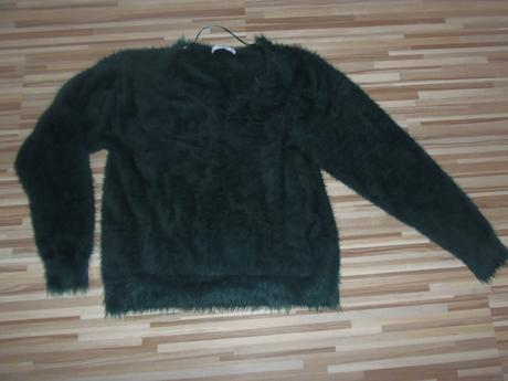 Sveter huňatý, mango,m