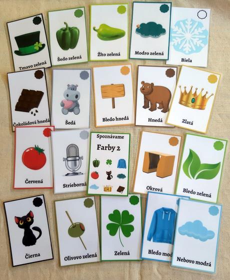 Kartičky zo série spoznávame,