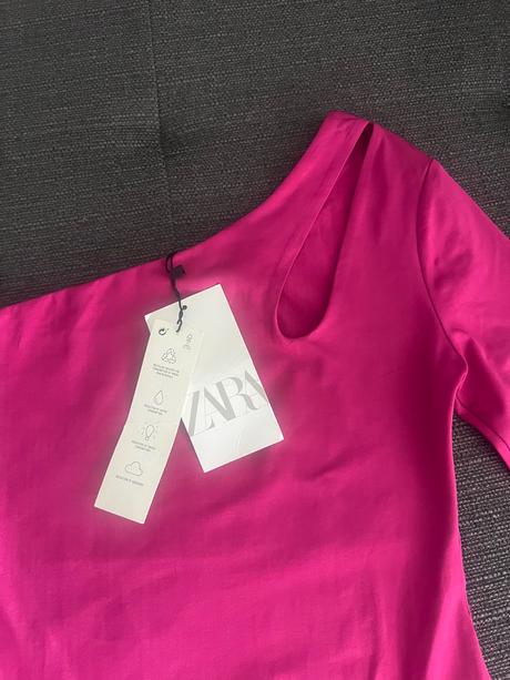 Zara cyklamenove body asymetricke, zara,s