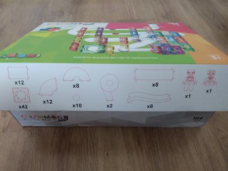 Magnetická stavebnica colorm tubes, 