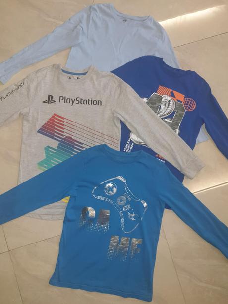 4 ks tričiek, zn. f&f , hm, f&f,140