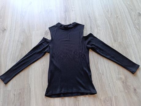 Dámske čierne tričko, amisu,l